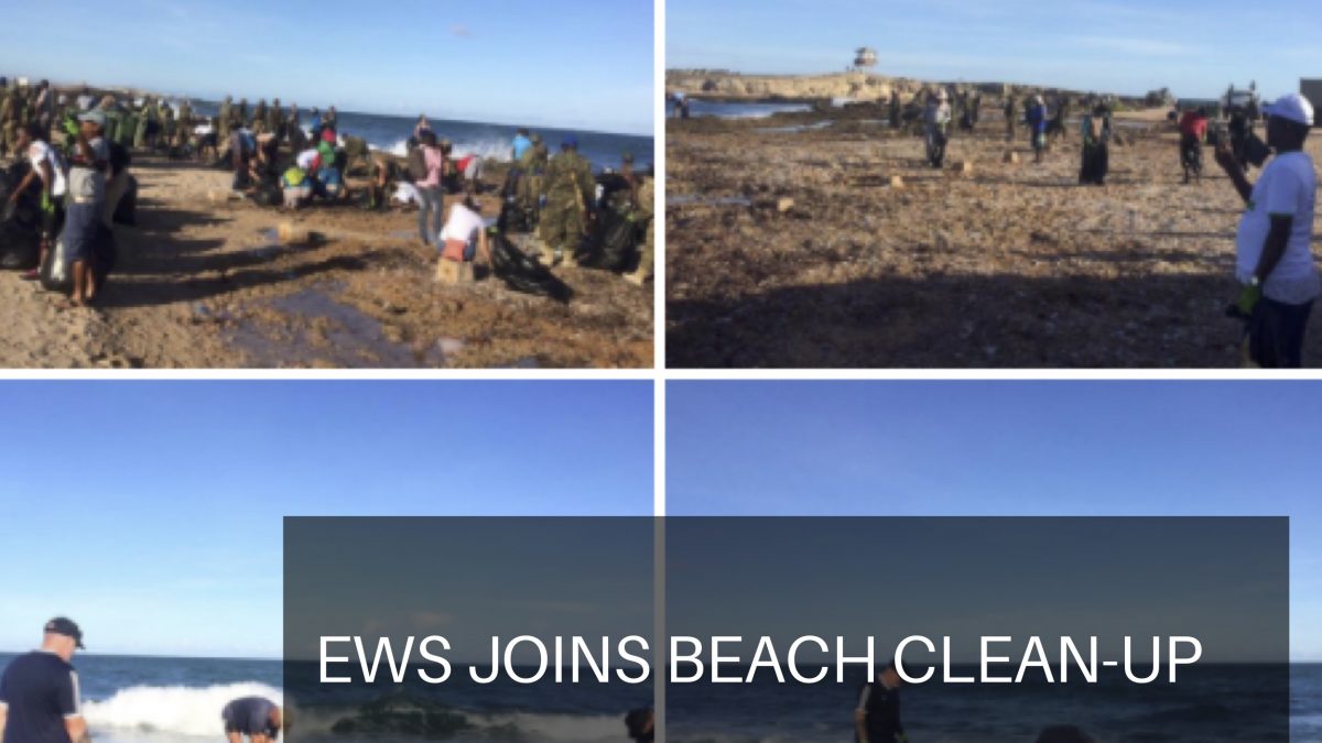 EWS FSRs join UNSOM beach clean up in Mogadishu