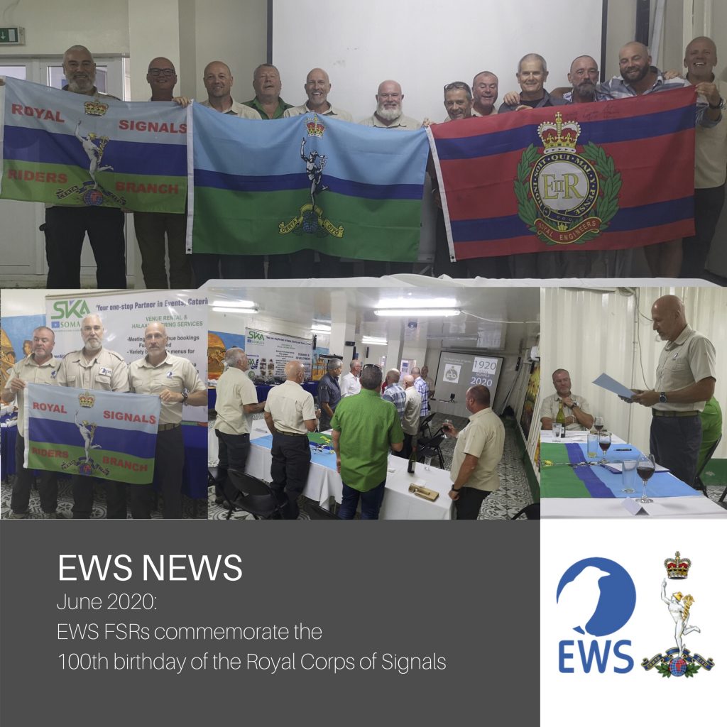 EWS FSRs celebrate the Centenary of the Royal Corps of Signals