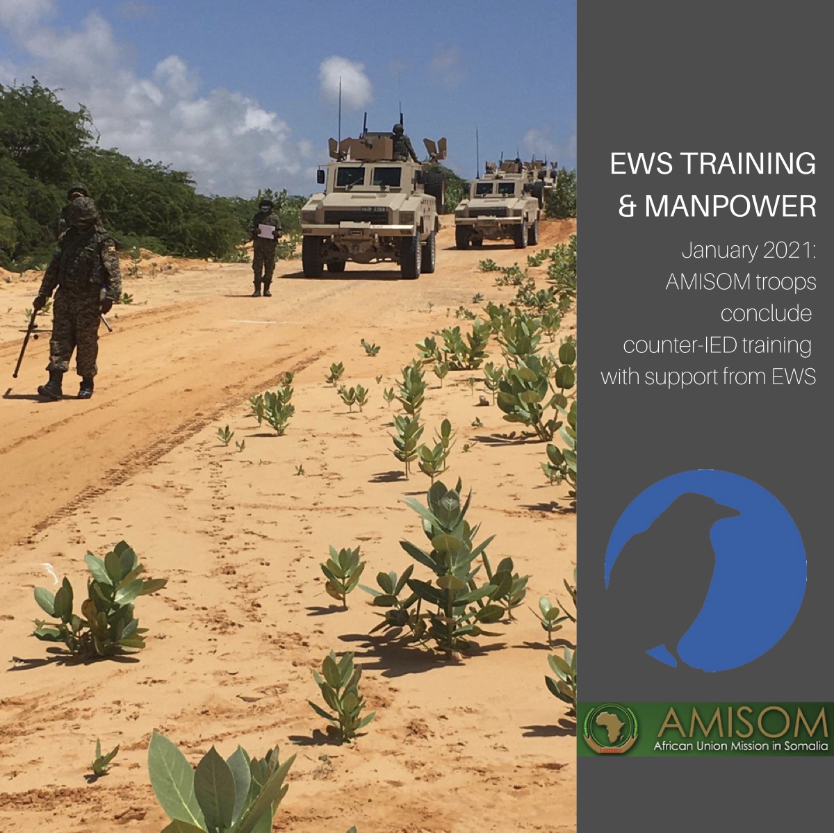 AMISOM troops conclude counter IED training with help from EWS