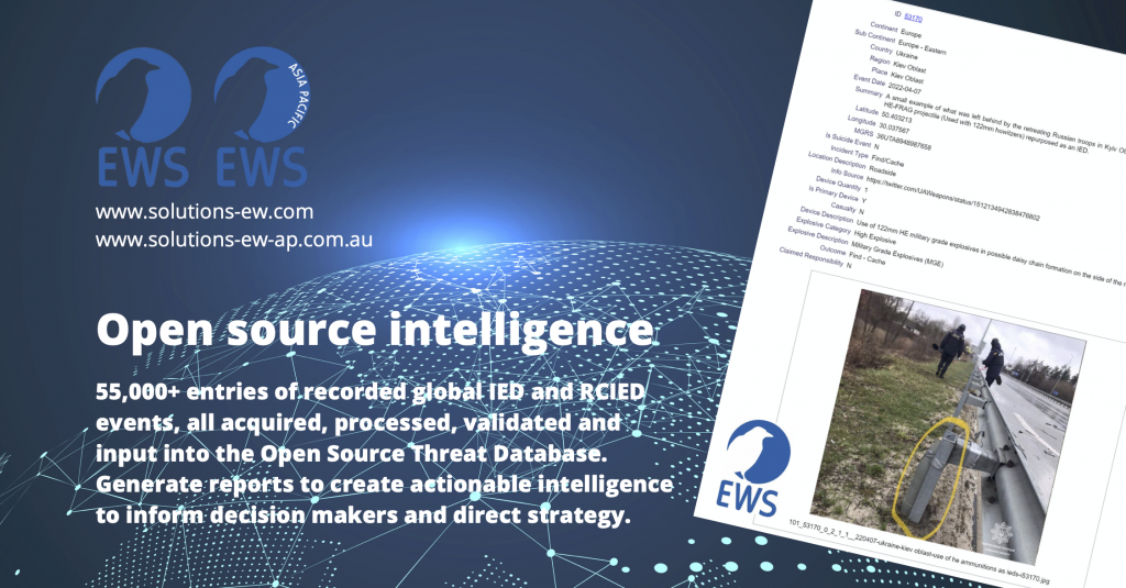 How open source intelligence data can add value when actionable intelligence is needed