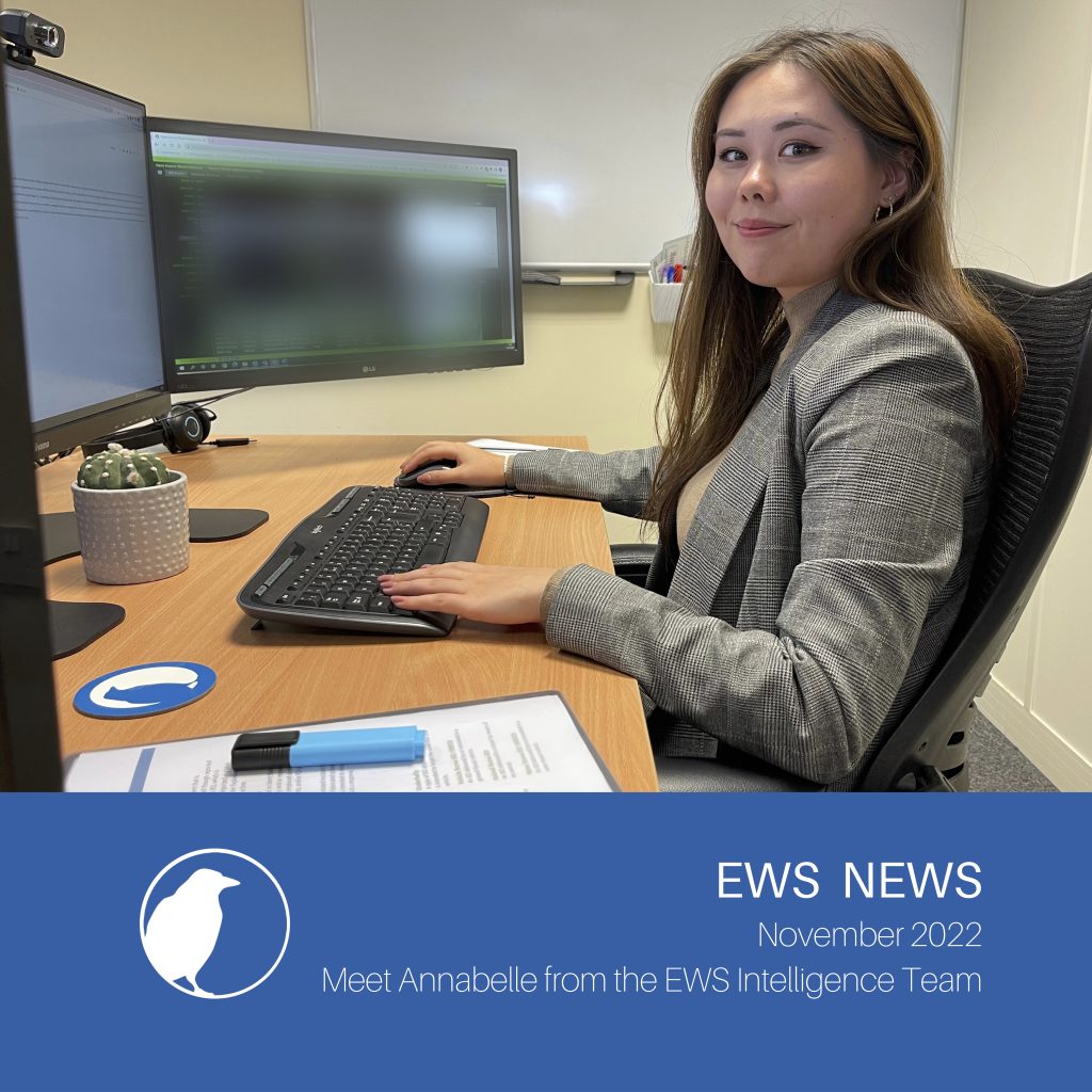 Annabelle Cook is a Data Analyst in the EWS Intelligence Team