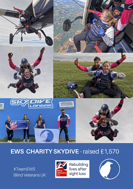 EWS raises money for Blind Veterans UK